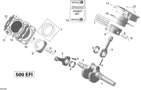 01- Crankshaft, Piston And Cylinder _02R1502