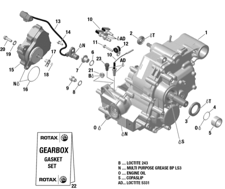01- Gear Box And Components - 420685398 - STD - DPS - XT - XTP