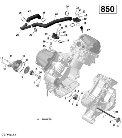 01- Engine Cooling - 850 EFI