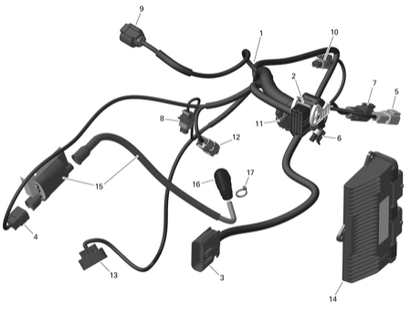 10- Electric - Engine Harness And Electronic Module - 450 - 6X6 - International