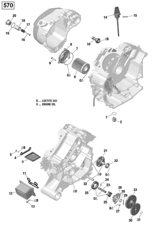 01- Engine Lubrication - 570 EFI (Package PRO)