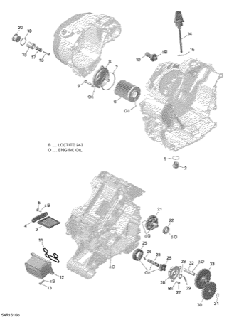 01- Engine Lubrication - 650 EFI (Package PRO)