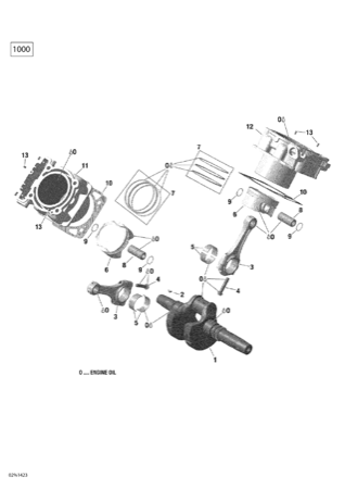 01- Crankshaft, Piston And Cylinder  _02R1423