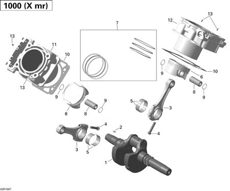 01- Crankshaft, Piston And Cylinder _02R1507