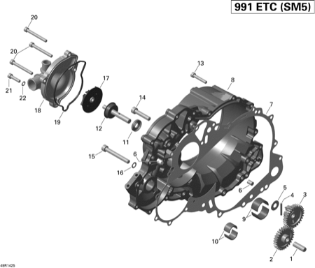 01- Clutch Cover And Water Pump
