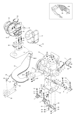 01- Engine Mount Plate/Muffler