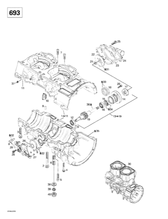 01- Crankcase, Water Pump And Oil Pump 2