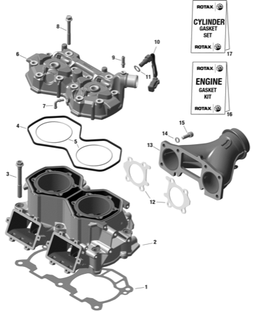 01- Rotax - Cylinder And Cylinder Head