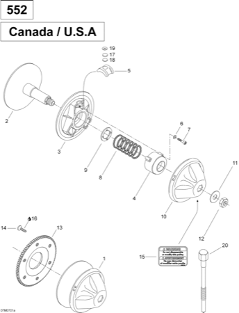 05- Drive Pulley 550F SUV