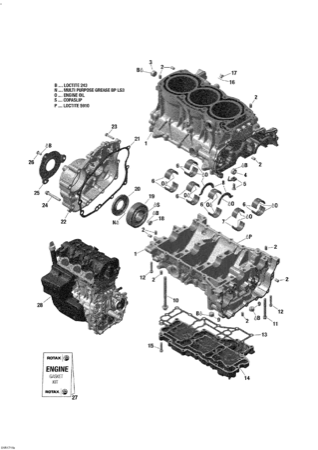 01- Engine Block - 1200 4-TEC