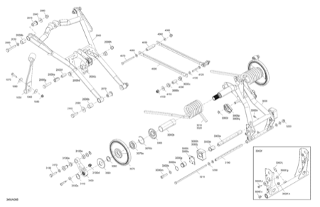 05- Suspension - Rear - Upper Section - Without Quick Adjust System