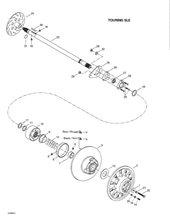 05- Driven Pulley (Touring SLE)