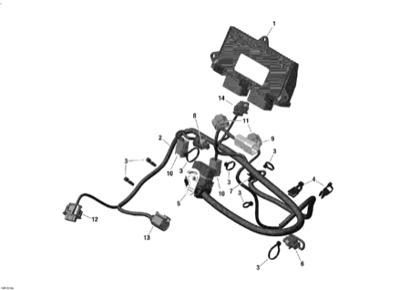 10- Engine Harness and Electronic Module - 600 ACE