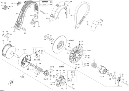 05- Pulley System - 600 E-TEC