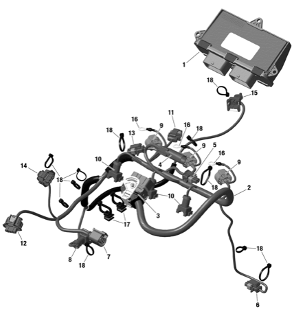 10- Electric - Engine Harness And Electronic Module
