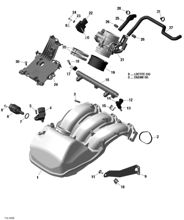 01- Air Inlet Manifold And Throttle Body