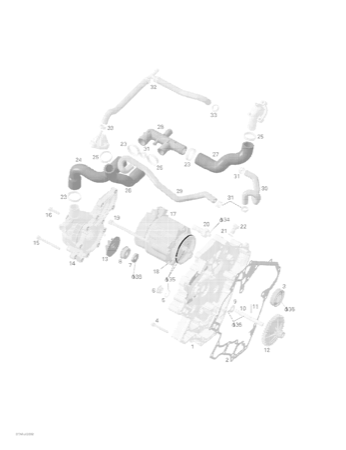 01- Water Pump, Alternator, Ignition Cover