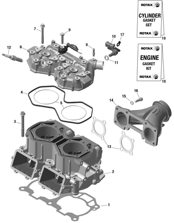 01- Engine - Cylinder And Cylinder Head - 598 RS