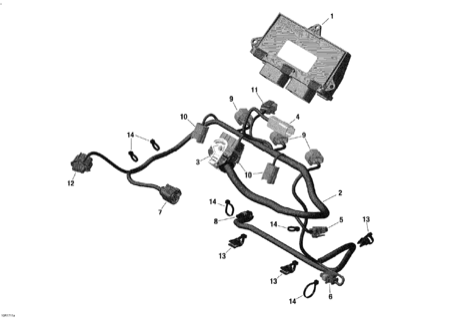 10- Engine Harness And Electronic Module - 900 ACE