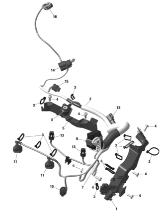 10- Electric - Engine Harness - 598 RS