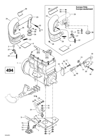 01- Engine Support And Muffler (494)