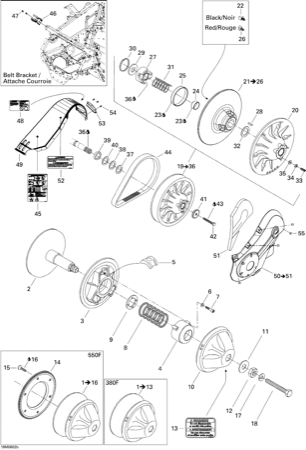 05- Pulley System MX Z 550F