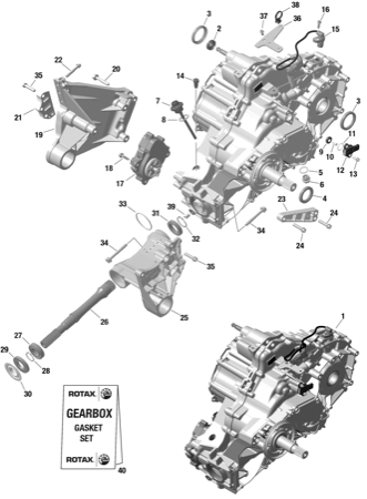 01- Rotax - Gear Box And Components - 509