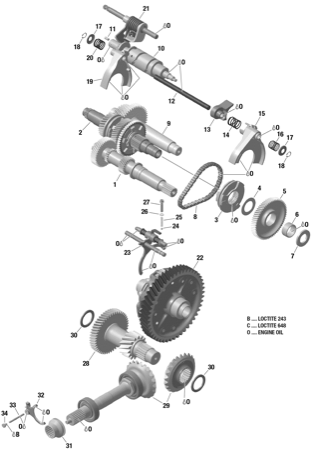 01- Gear Box And Components With Lockable Differential