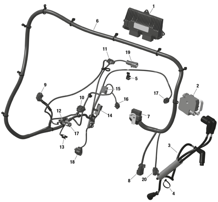 01- ROTAX - Engine Harness And Electronic Module