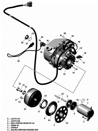 01- Rotax - Magneto And Electric Starter